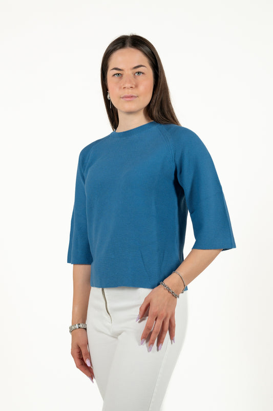 maglia manica 3/4 cotone