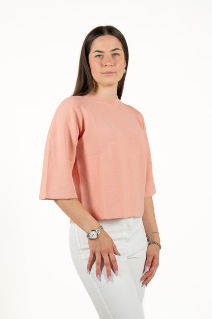 maglia manica 3/4 cotone