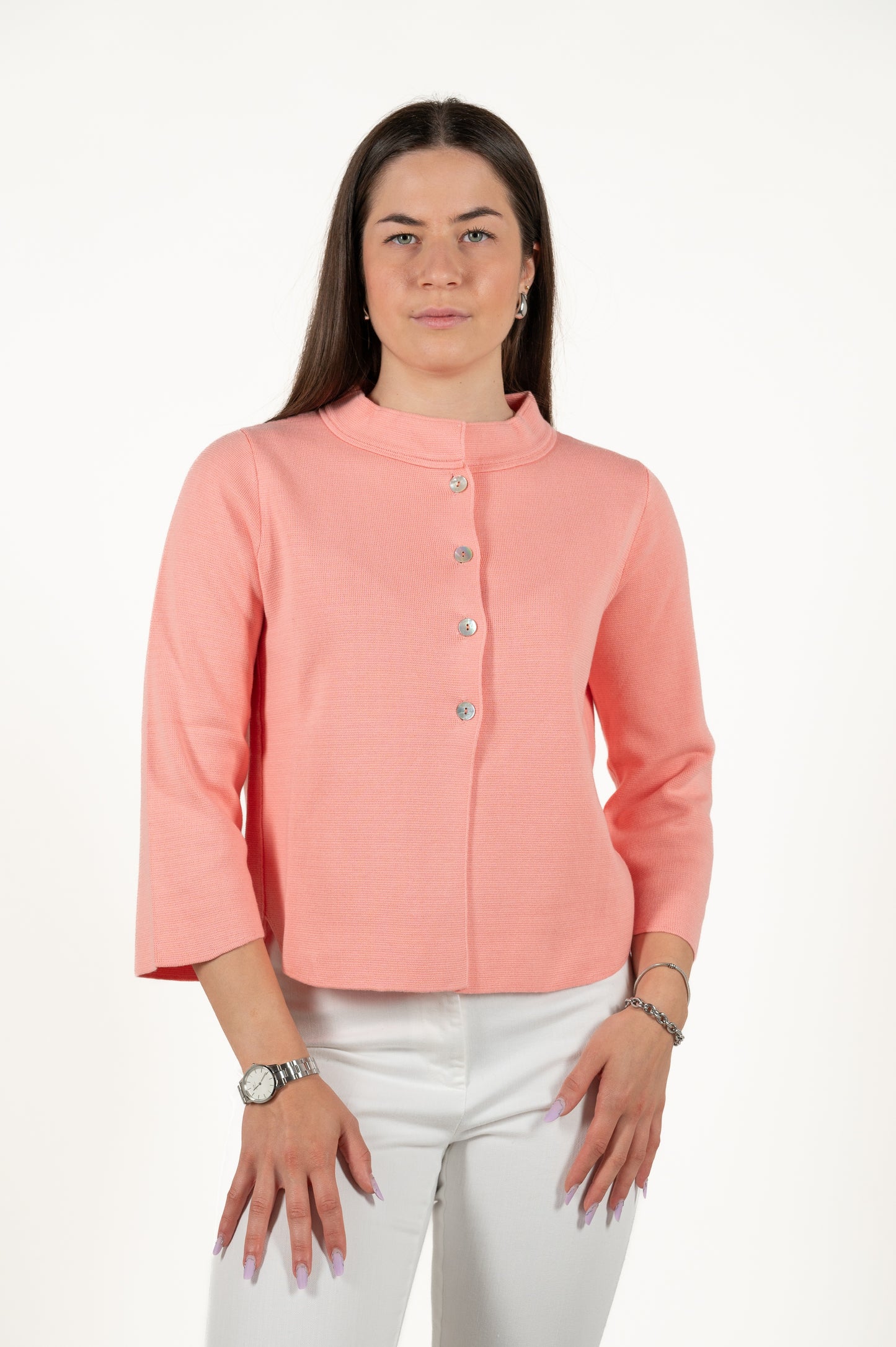 cardigan con bottoni cotone