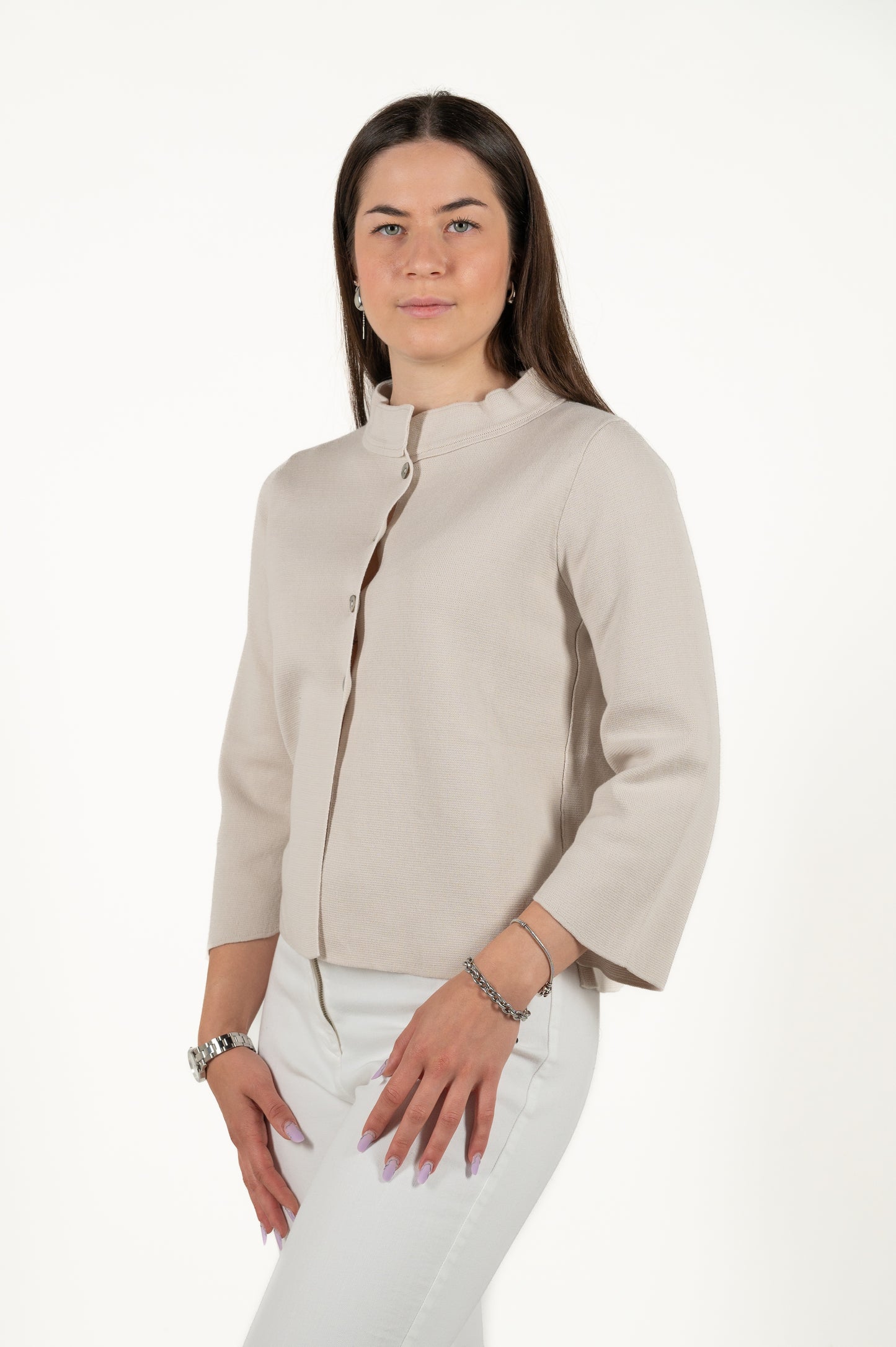 cardigan con bottoni cotone