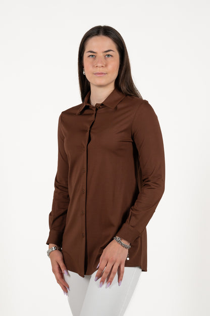 camicia manica lunga viscosa