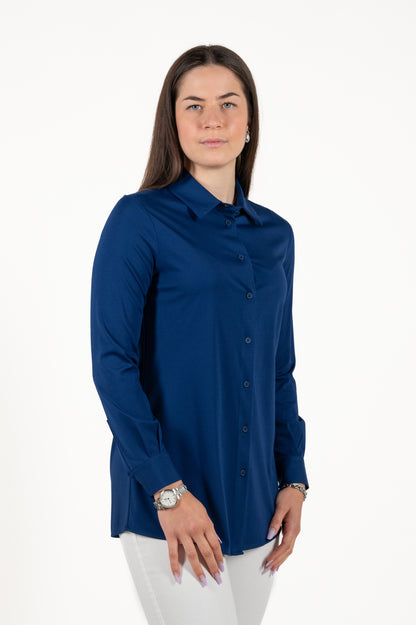 camicia manica lunga viscosa