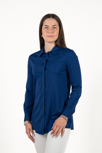 camicia manica lunga viscosa