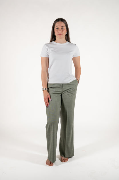 pantalone ampio effetto garza viscosa
