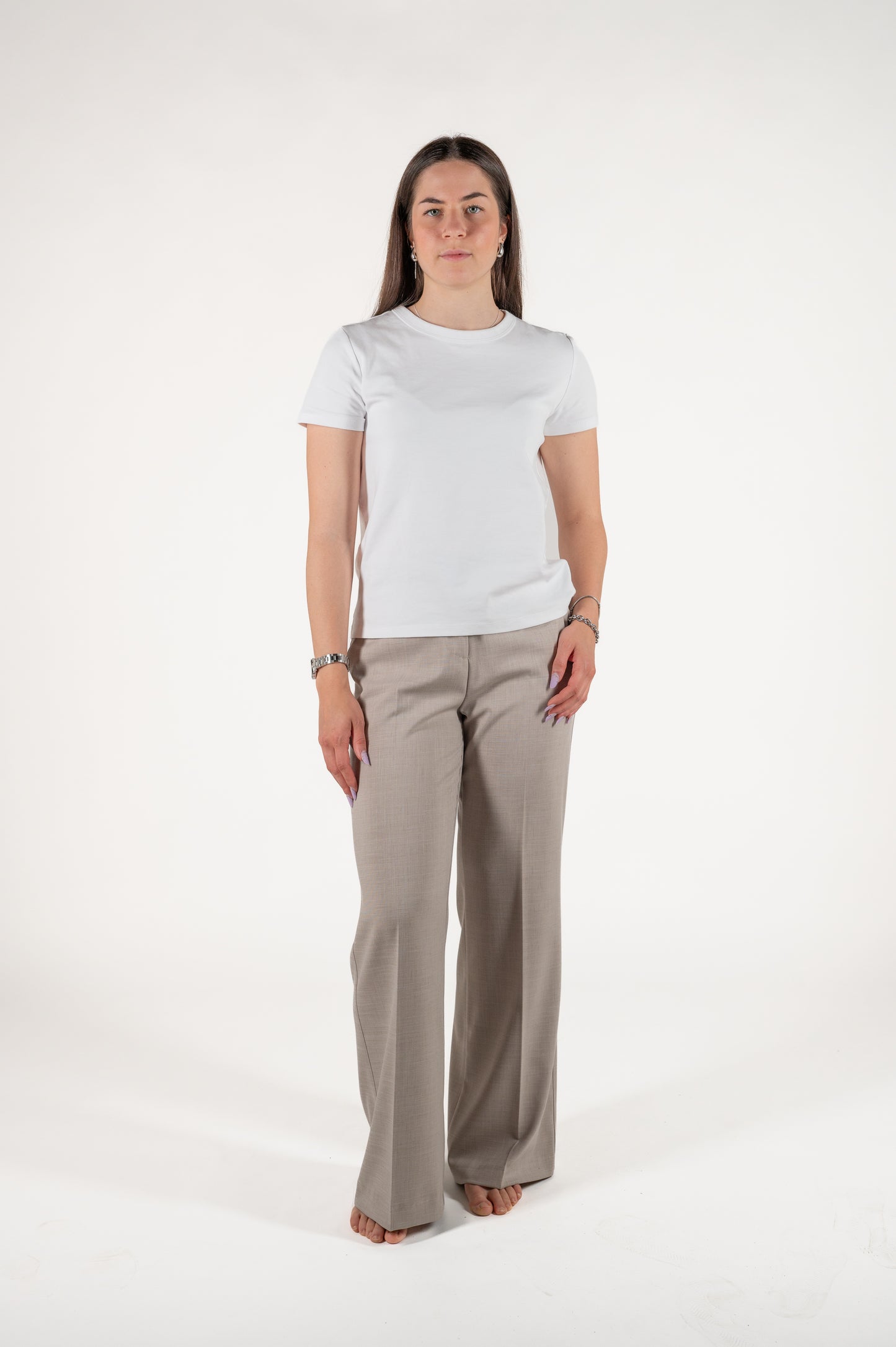 pantalone ampio effetto garza viscosa