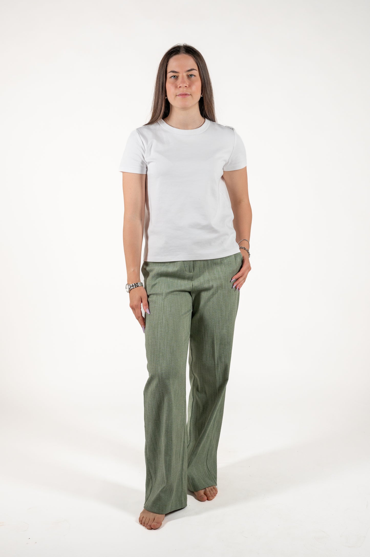 pantalone jeans palazzo