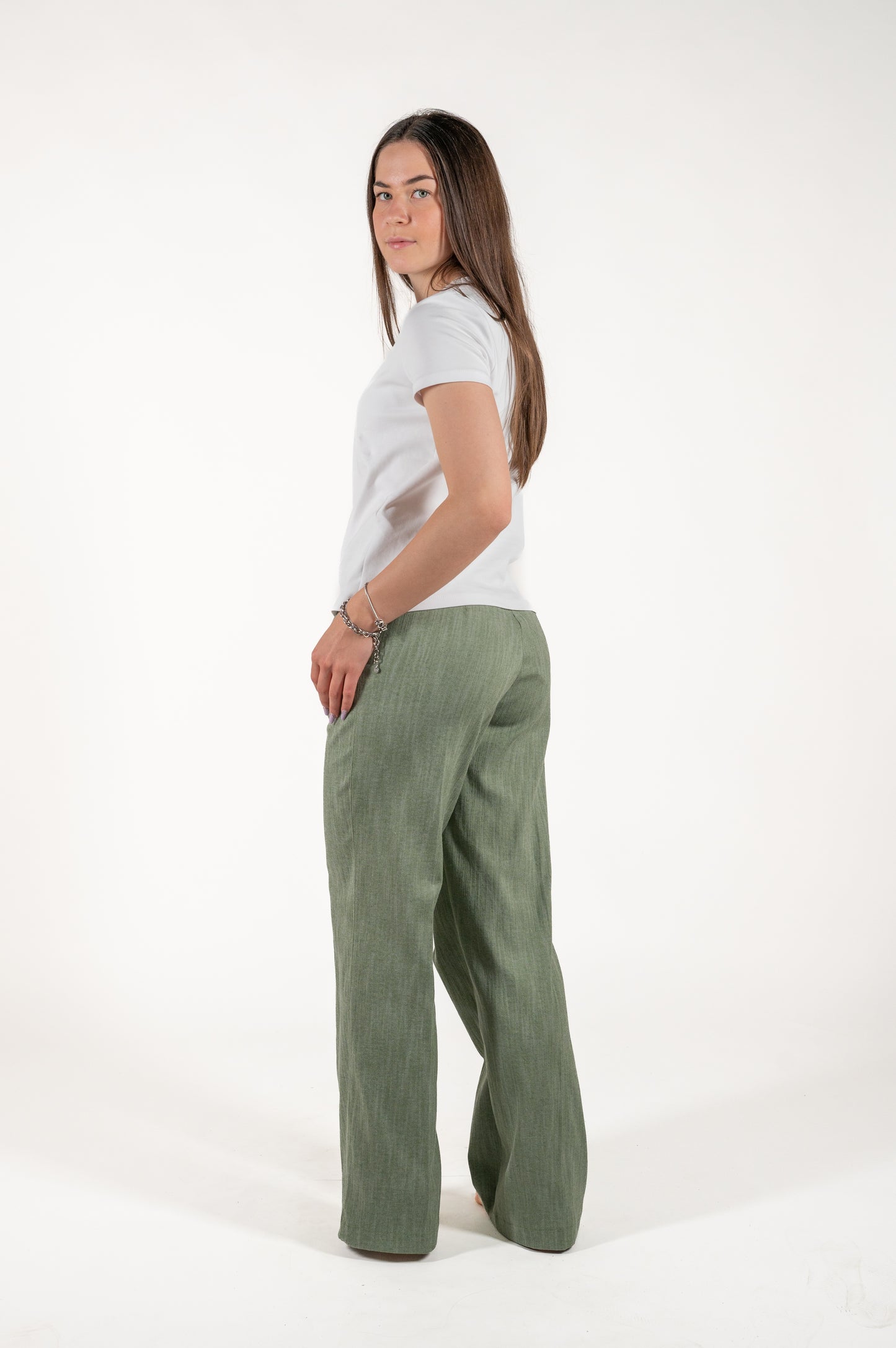 pantalone jeans palazzo