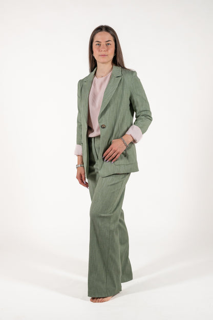 pantalone jeans palazzo