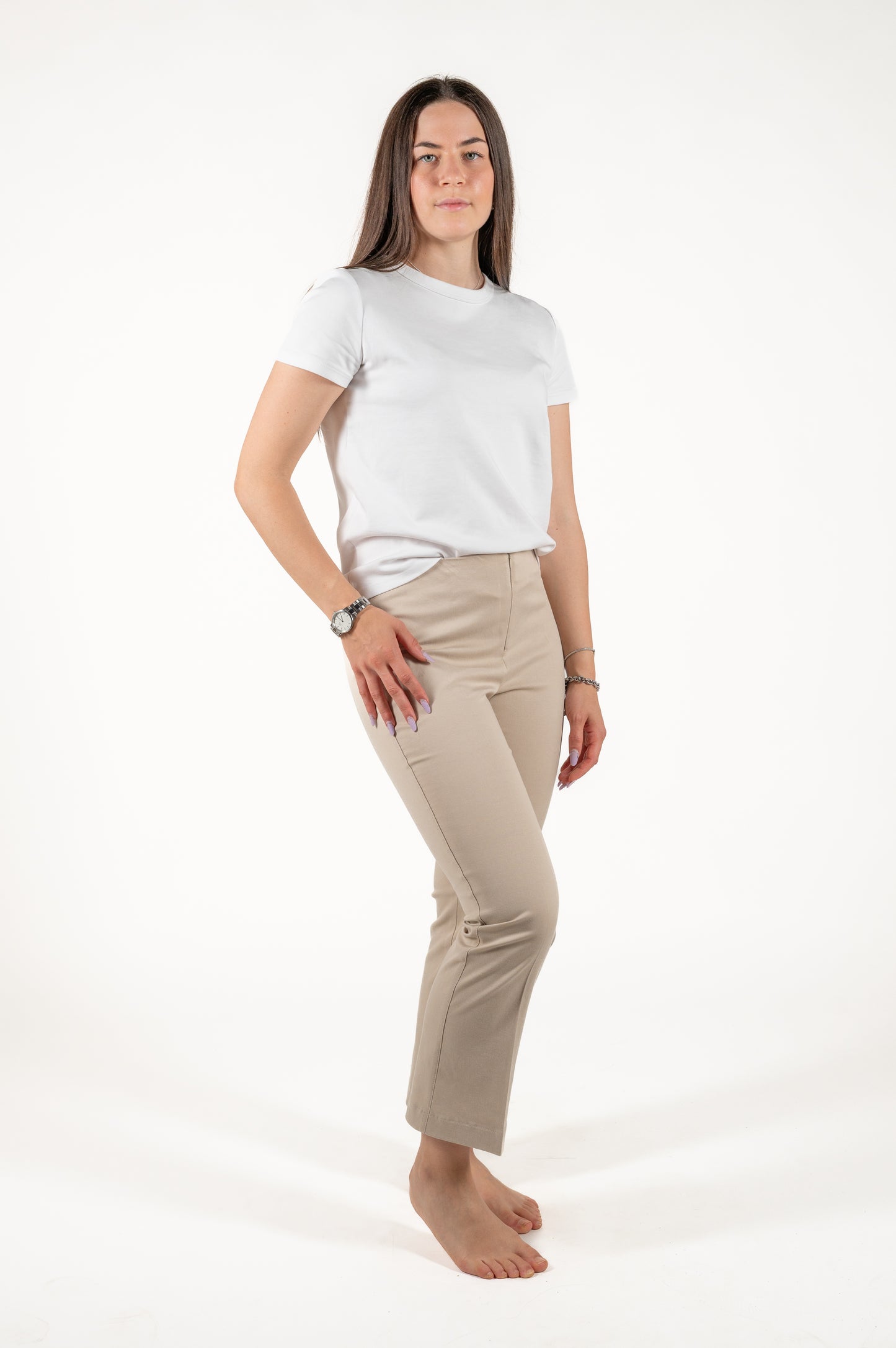 pantalone zampetta cotone
