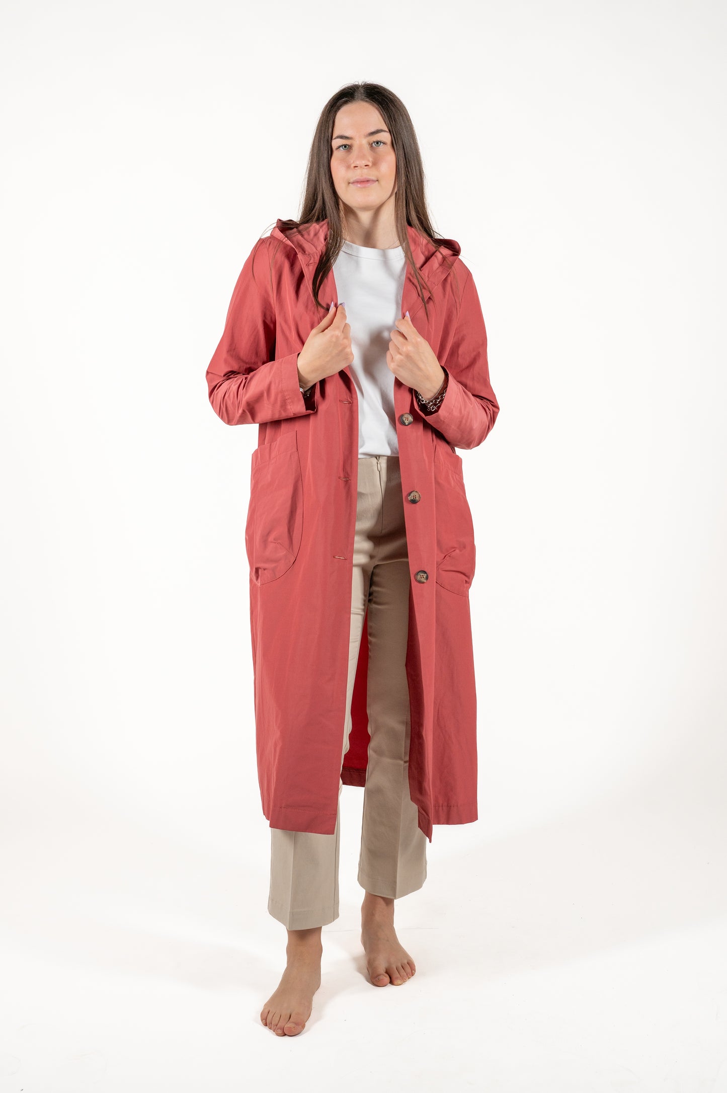 parka con cappuccio cotone