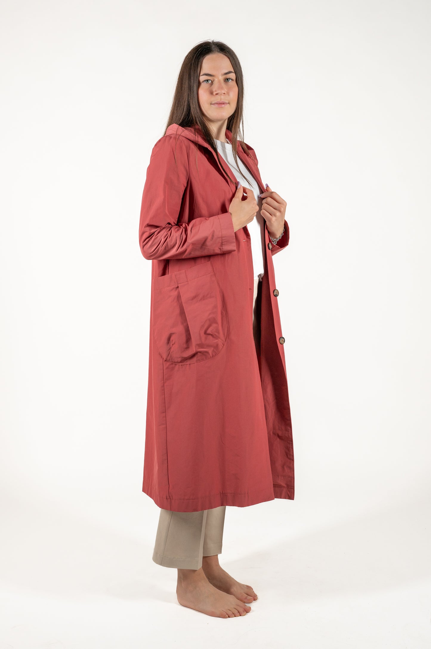 parka con cappuccio cotone