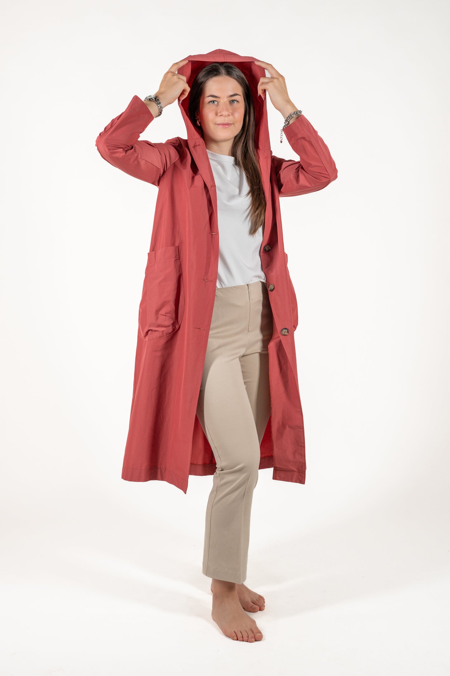 parka con cappuccio cotone